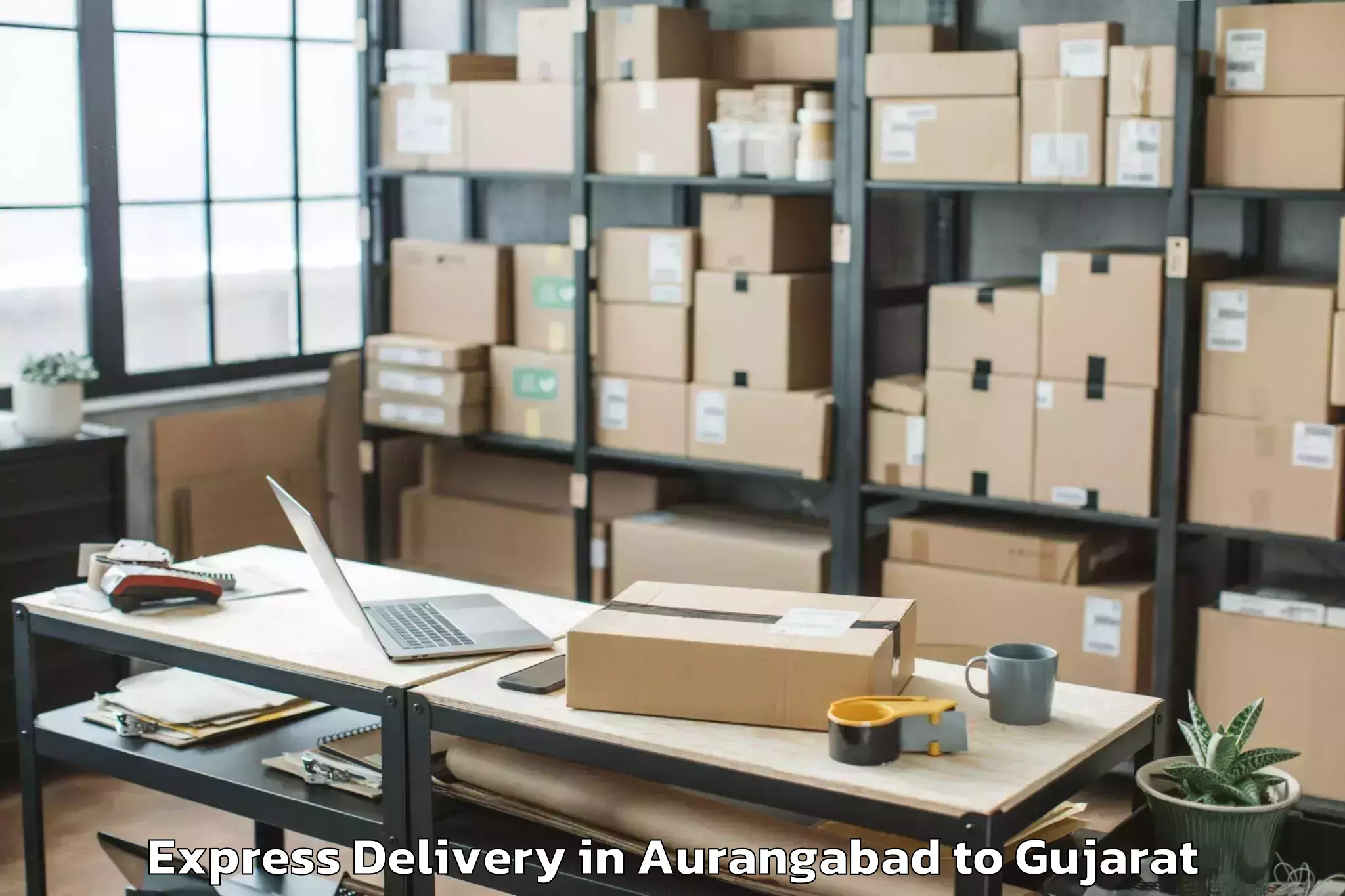 Leading Aurangabad to Kamrej Express Delivery Provider